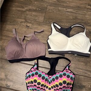 VSX Sports Bra Set - White, Purple, Multicolor